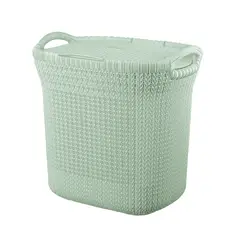REYPLAST - Cesto De Ropa Khipu 40 L Verde Humo