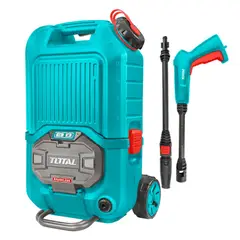 TOTAL TOOLS - Hidrolavadora 4L/min 15Litros 80bar 40v (equipo solo) Total
