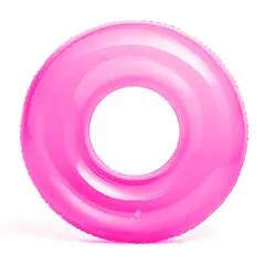 GENERICO - Flotador Inflable Redondo Fucsia para Piscina y Playa