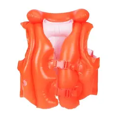 GENERICO - Chaleco Salvavidas Infantil Anaranjado para Piscina y Playa