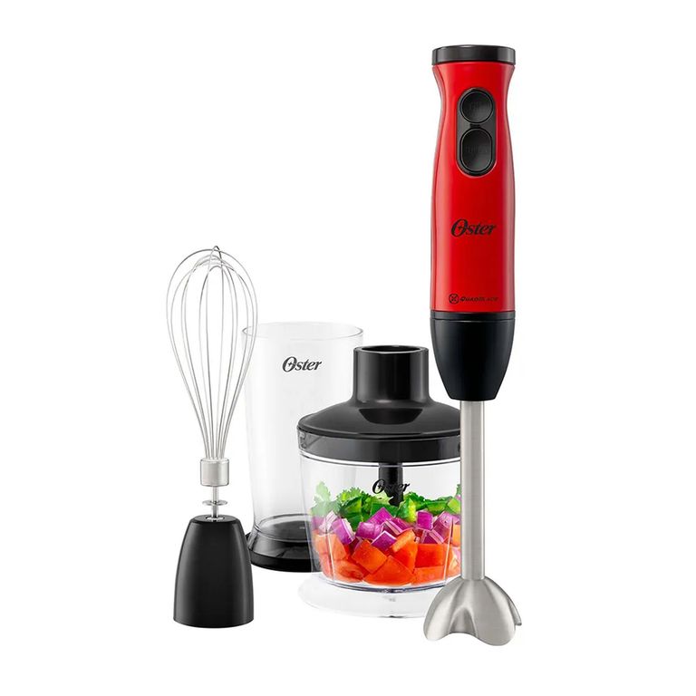 Batidora de Inmersion 1 vel + Turbo 400W FPSTHB460A - Rojo