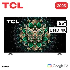 TCL - TELEVISOR 55 QLED MINI LED SMART TV GOOGLE TV 4K UHD 2025 - 55C6K