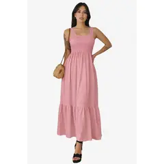 GENERICO - VESTIDO DE VERANO LARGO CASUAL DE MUJER