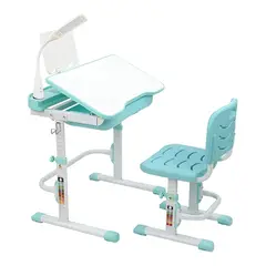 GENERICO - Escritorio para Niños Mesa de Estudio Color Celeste Pastel