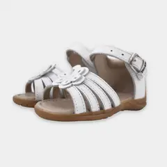 HORMIGUITA - 2621 Sandalia Pibe Blanco Florcita