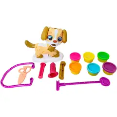 GENERICO - Jueguete Set de Perritos y Dinosaurios de Plastilina Moldeable