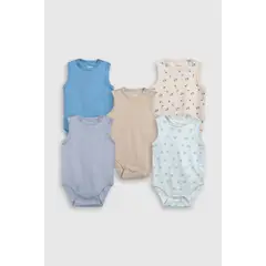 COLLOKY - Pack Bodys  Bebé Niño Stpu0740V25 Celeste