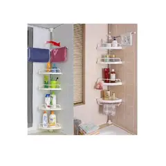 GENERICO - Estante Organizador Esquinero De Baño, Ducha de 4 Niveles- BLANCO