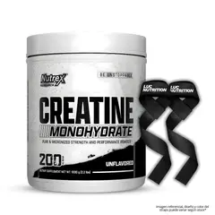 NUTREX RESEARCH - Creatina 1 kg - Creatina Monohidratada + Straps
