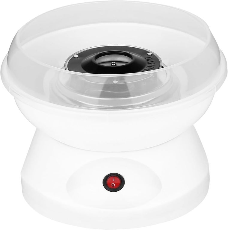 MINI MÁQUINA ELÉCTRICA PORTATIL DE ALGODON DE AZÚCAR-BLANCO
