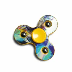 GENERICO - Spinner Antiestrés Tricolor con Diseño Artístico Giro Suave y Alta Precisión