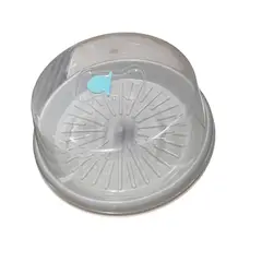 GENERICO - Porta torta plástico base para kekes circular con tapa Blanco