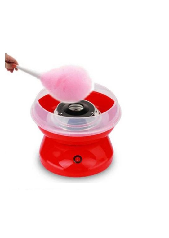 MINI MÁQUINA ELÉCTRICA PORTATIL DE ALGODON DE AZÚCAR-ROJO