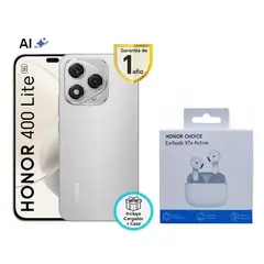 HONOR - 400 LITE 5G GREY 8RAM 256GB REGISTRADO + EARBUDS X7e ACTIVE