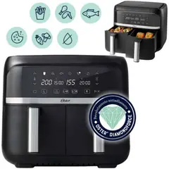 OSTER - Freidora de Aire Dual 76L CKSTAF7MCDDF-053 Negro