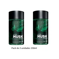 AVON - - Musk Instinct Colonia Refrescante 150ml Pack 2 unidades