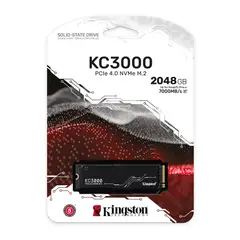 KINGSTON - Kc3000 Ssd 2048Gb M.2 2280 Pcie 4.0 Nvme - Velocidad Y Capacidad Excepcionales