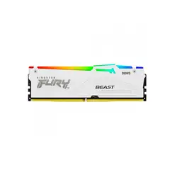 KINGSTON - Memoria Fury Beast 16GB DDR5 5200MHz CL40 RGB Blanca - Alto