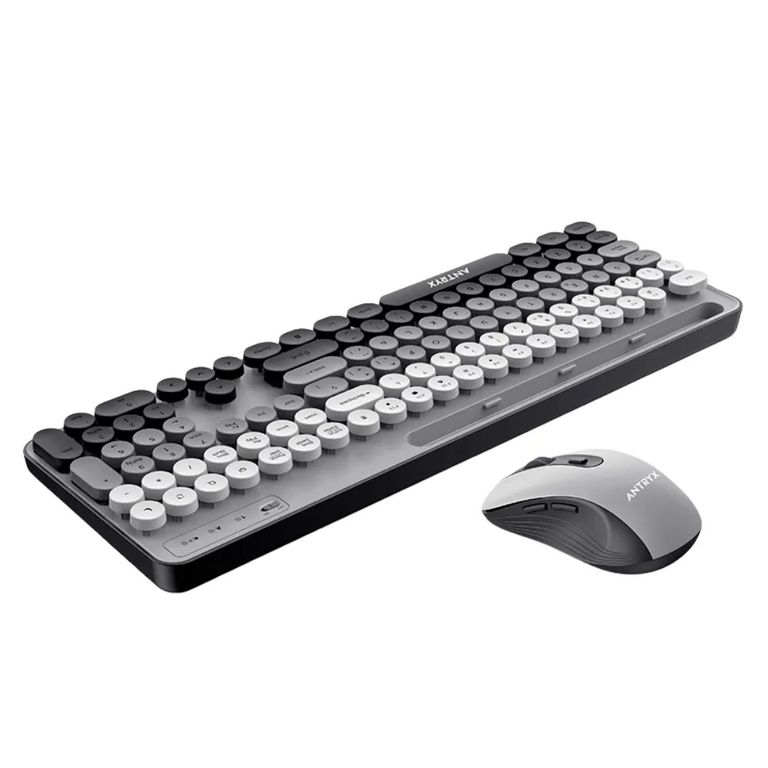 Teclado Y Mouse Inalámbrico Ws-970 Gris - Diseño Elegante Y Conectividad Sin Cables