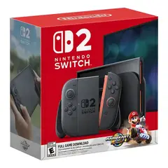 NINTENDO - Consola Switch 2 Mario Kart World Bundle 256gb Negro
