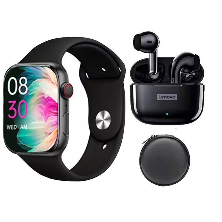 LP40 pro Audífonos inalámbricos y reloj inteligente y Estuche