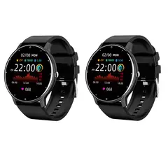 LIGE - Pack 2 Smartwatch Bluetooth ZL02 - Negro