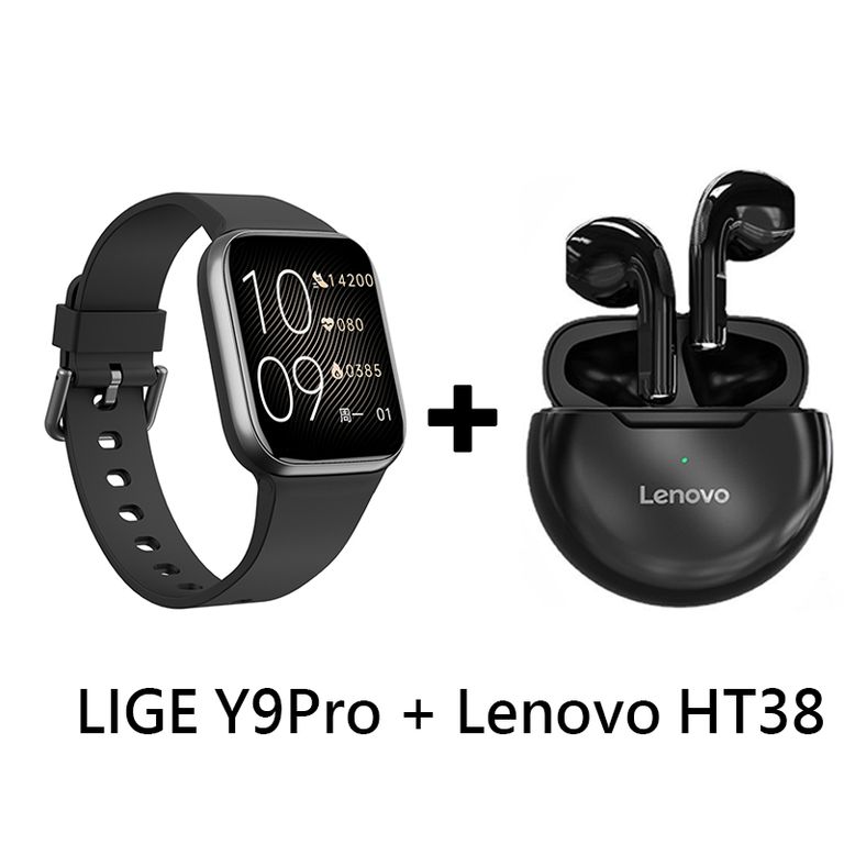 Audífonos Bluetooth HT38 y Reloj Inteligente Smart Watch Y9PRO