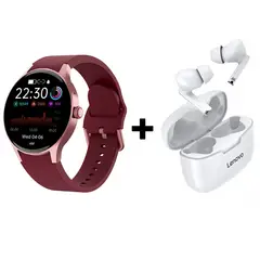 LENOVO - Audífonos Bluetooth XT90 y Reloj Inteligente Smart Watch Y80