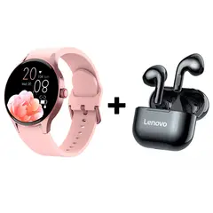 LENOVO - Audífonos Bluetooth LP40 y Reloj Inteligente Smart Watch Y80