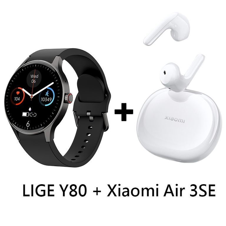 Audífonos Bluetooth Air 3 SE y Reloj Inteligente Y80