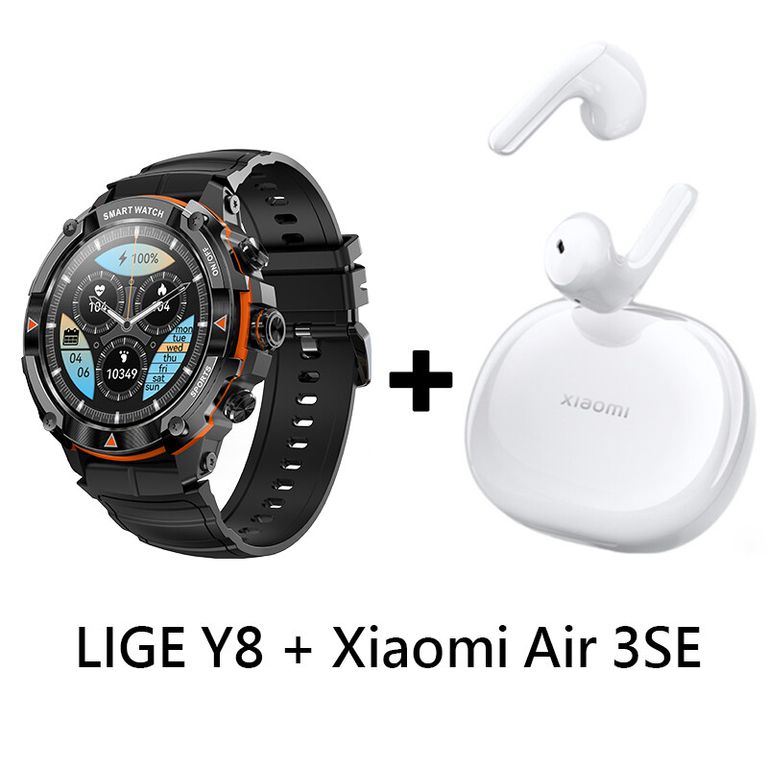 Audífonos Bluetooth Air 3 SE y Reloj Inteligente Smart Watch Y8