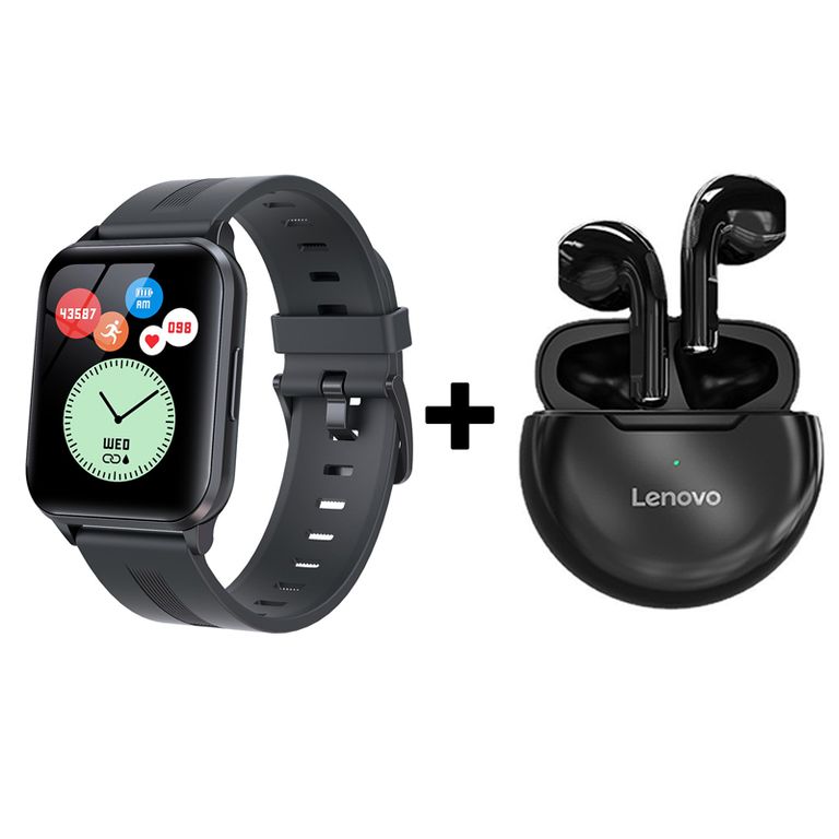 Audífonos Bluetooth HT38 y Reloj Inteligente Smart Watch Y79