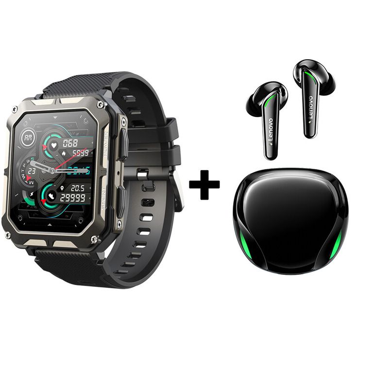 Audífonos Bluetooth XT92 y Reloj Inteligente C20 PRO