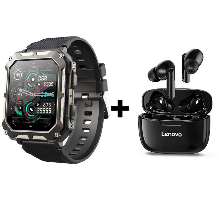 Audífonos Bluetooth XT90 y Reloj Inteligente C20 PRO