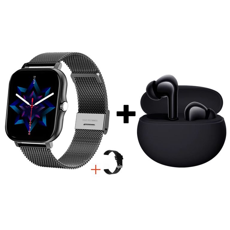 Audífonos Bluetooth Redmi Buds 4 Active y Reloj Inteligente Y13 -Negro