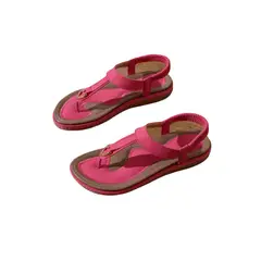 TIOZONEY - Sandalias planas con suela blanda