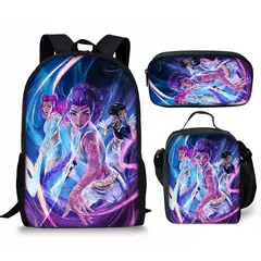 TIOZONEY - Juego de mochila escolar Kpop Las Guerreras K-pop Huntrix Cazadoras de demonios