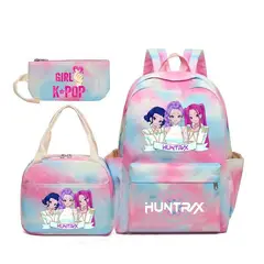 TIOZONEY - Juego de mochila escolar Kpop Las Guerreras K-pop Huntrix Cazadoras de demonios