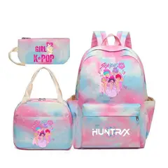 TIOZONEY - Juego de mochila escolar Kpop Las Guerreras K-pop Huntrix Cazadoras de demonios