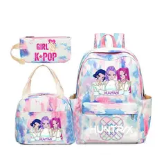 TIOZONEY - Juego de mochila escolar Kpop Las Guerreras K-pop Huntrix Cazadoras de demonios