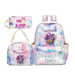 TIOZONEY - Juego de mochila escolar Kpop Las Guerreras K-pop Huntrix Cazadoras de demonios
