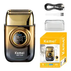 KEMEI - Afeitadora Eléctrica Profesional Recargable Usb