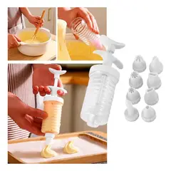 GENERICO - Juego Jeringa Y Boquillas De Repostería 9 Piezas