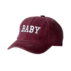 GENERICO - Gorra Vintage vino Casual niña con bordado baby