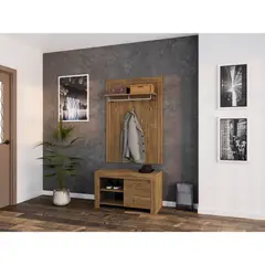 R&R MUEBLES - Zapatera Recibidor Ishikawa Marrón