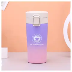 ZIMRAHYG - Taza De Café De Acero Inoxidable Taza De Agua Caliente 380ml Púrpura Rosado