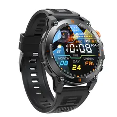 OVOTOUMI - Reloj Inteligente Toumi GT-R Militar Ip68 Pantalla 152 - Negro