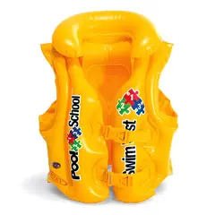 GENERICO - Chaleco Salvavidas Inflable Amarillo para Piscina y Playa