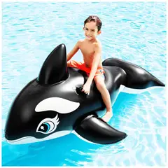 GENERICO - Flotador Inflable Ballena con Asas para Playa y Piscina