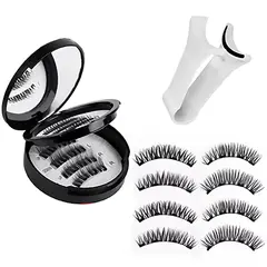 GENERICO - Pestañas Magnéticas - 2 modelos de EFECTO NATURAL - negro